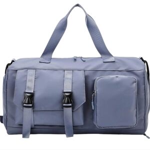 Large Portable Travel Duffle Bag, Gym Bag with Shoulder Strap Blue‎